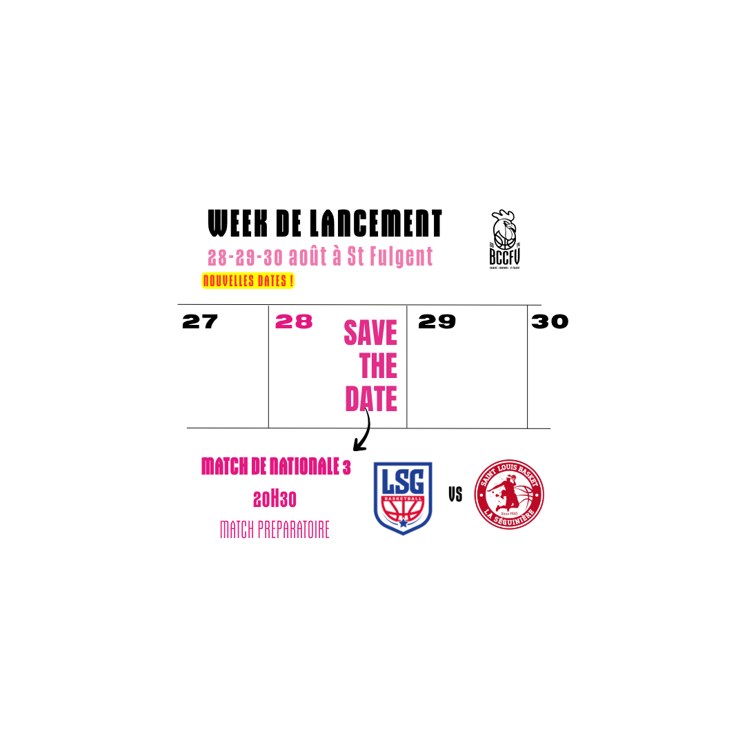 LANCEMENT 2026-2027 (nouvelles dates - nouveau lieu !)